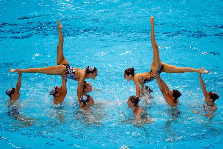 Synchroonzwemmen Rocks