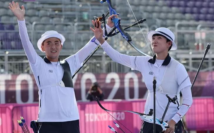 AN San / KIM Je Deok Olympic Champion 2020 Archery-Team-mixed