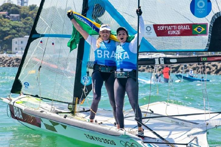 GRAEL Martine / KUNZE Kahena Olympic Champion 2020 Sailing-49er-women