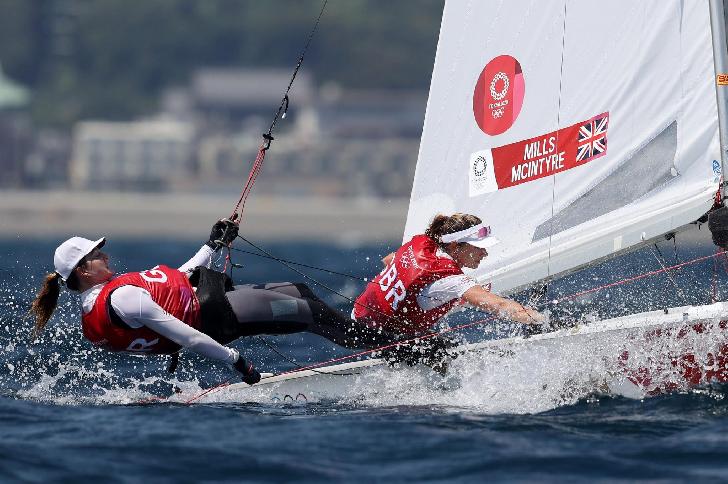 MILLS Hannah,McINTYRE Eilidh Olympic Champion 2020 Sailing-470-women