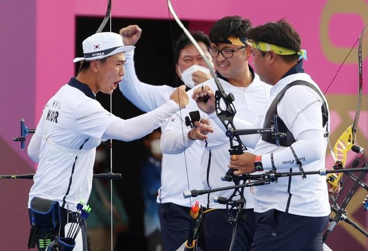  Olympic Champion 2020 Archery-Team-men