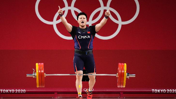 WANG Zhouyu Olympic Champion 2020 Weightlifting--87 kg Heavyweight-women