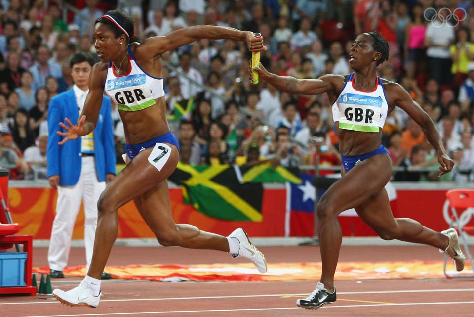 4 x 100 m Estafette
